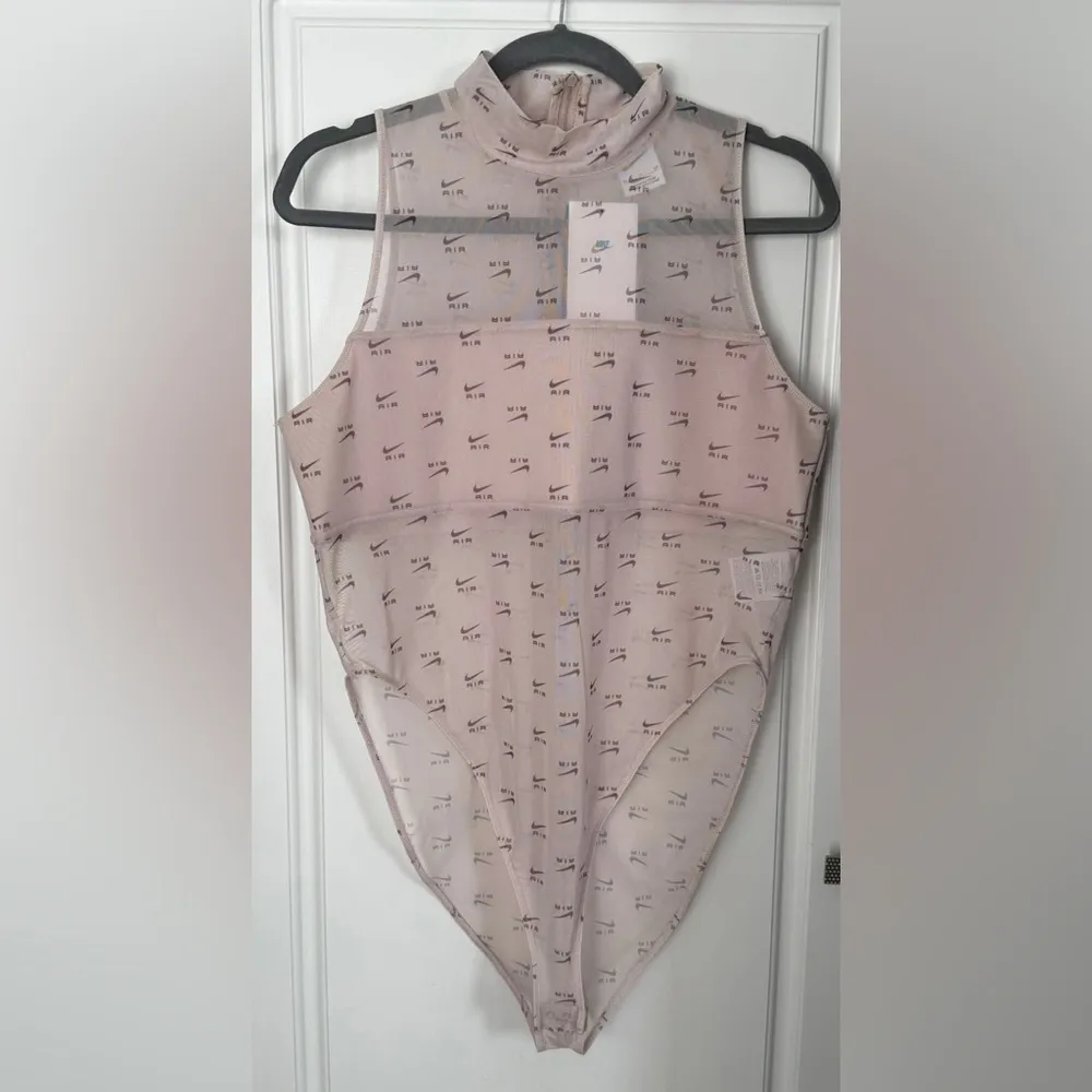 NEW! Women's Nike Air Printed Mock-Neck Bodysuit - Image 3