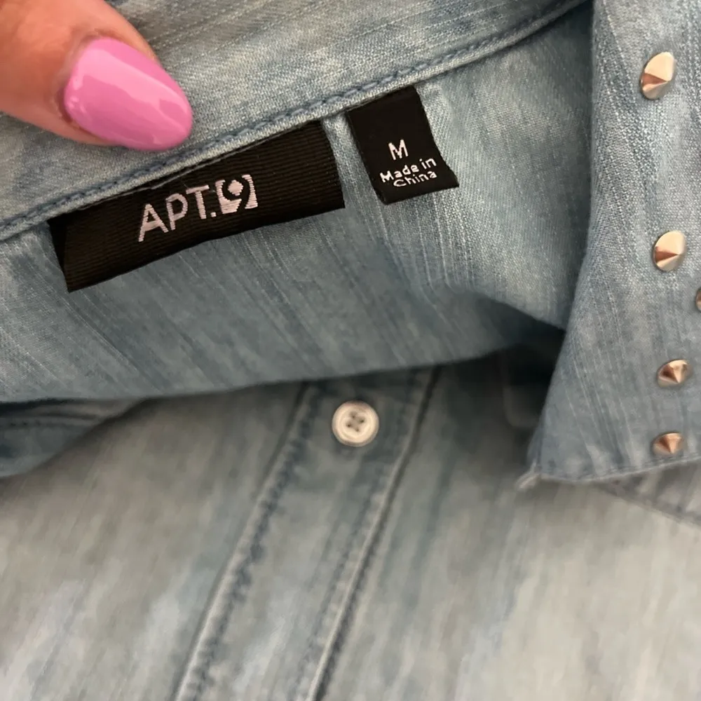 Apt. 9 Studded Denim Shirt - Image 4