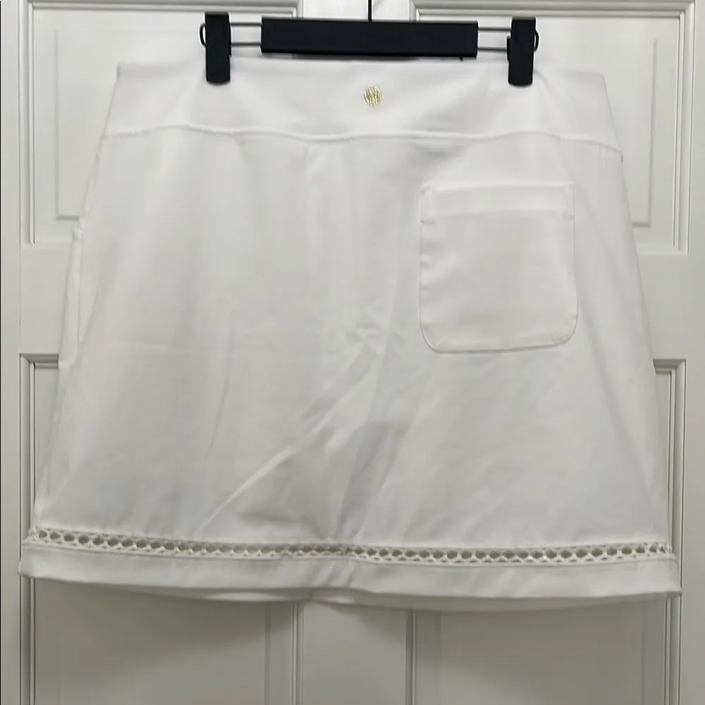 Lilly Pulitzer Luxletic Monica Mini Skirt Skort & Crochet Hem - Size 14 - Image 8