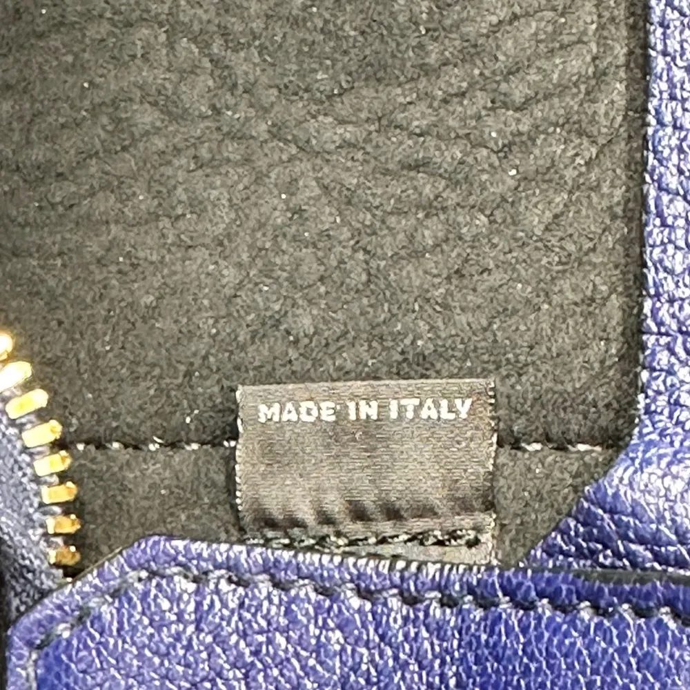 MIU MIU
 Mid blue Madras leather  2 way tote - Image 7