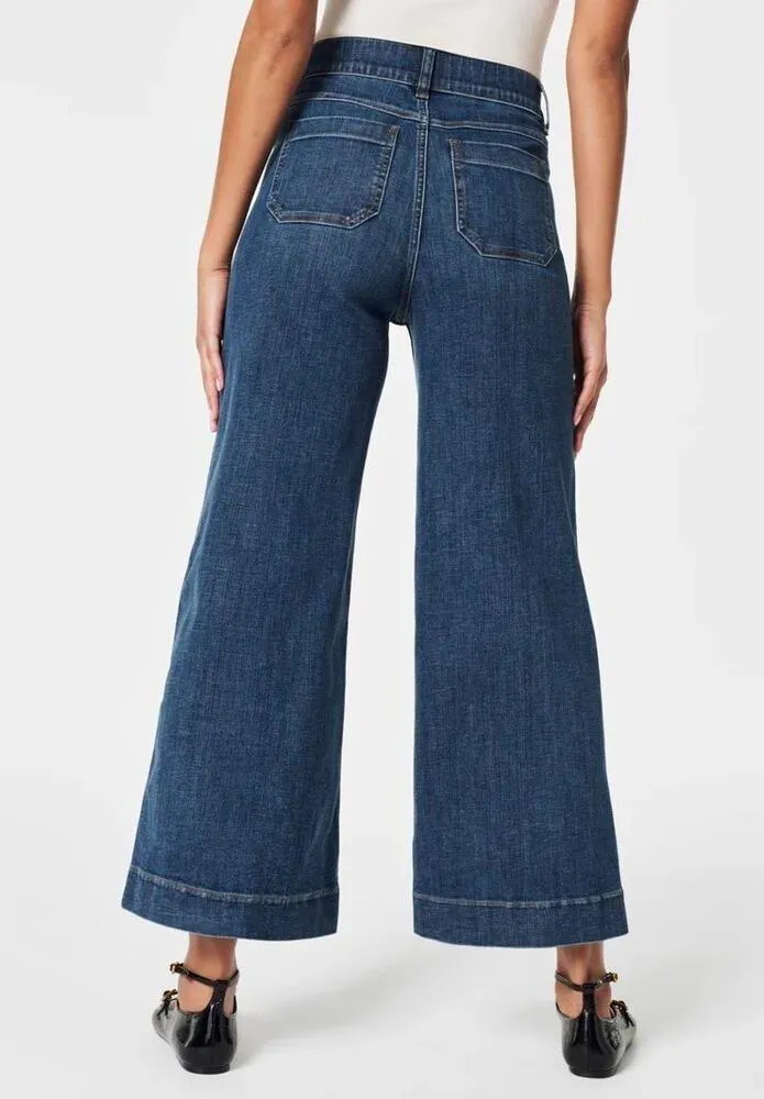 Spanx Cropped Wide Leg Jean XL Women’s Shaded Blue - Image 7