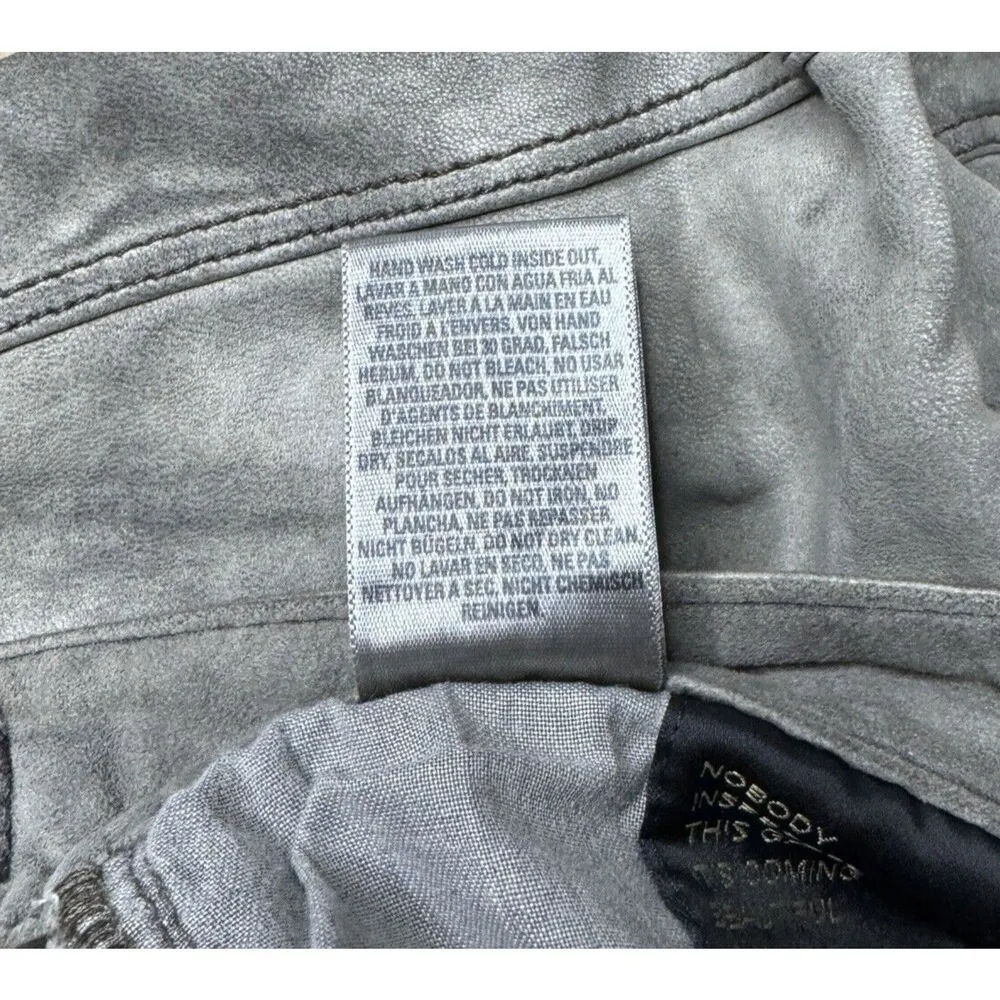 Goldsign Shorts 2 25 Gray Designer Shorts High Waist Edgy Chic Luxe Streetwear Size XS - Image 9