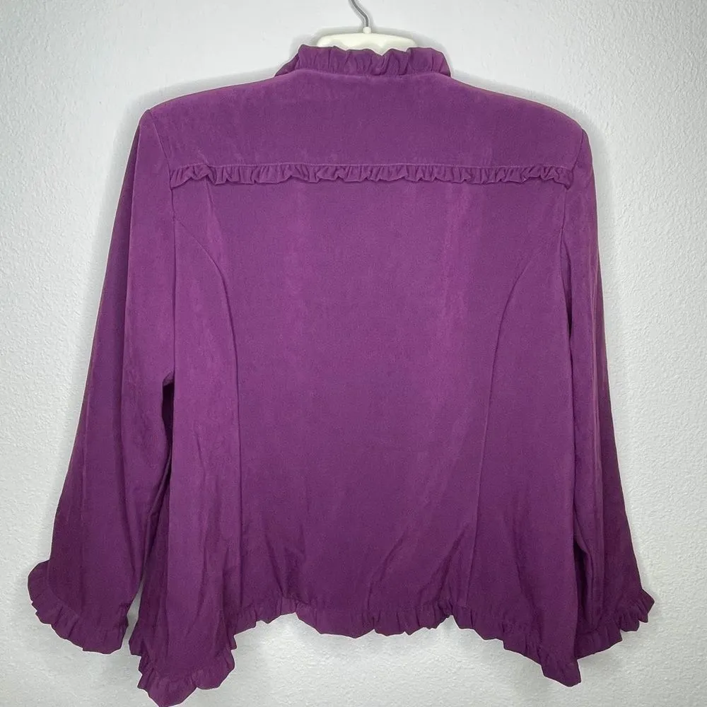Vintage Ms. G Wear Jacket Purple nwt Size XL - Image 5