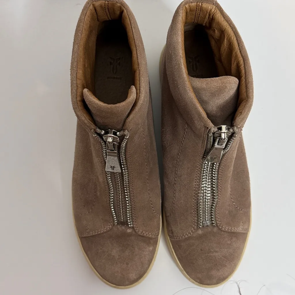 Frye Women's Lena Zip High-Top Sneakers Size 9 - Image 2