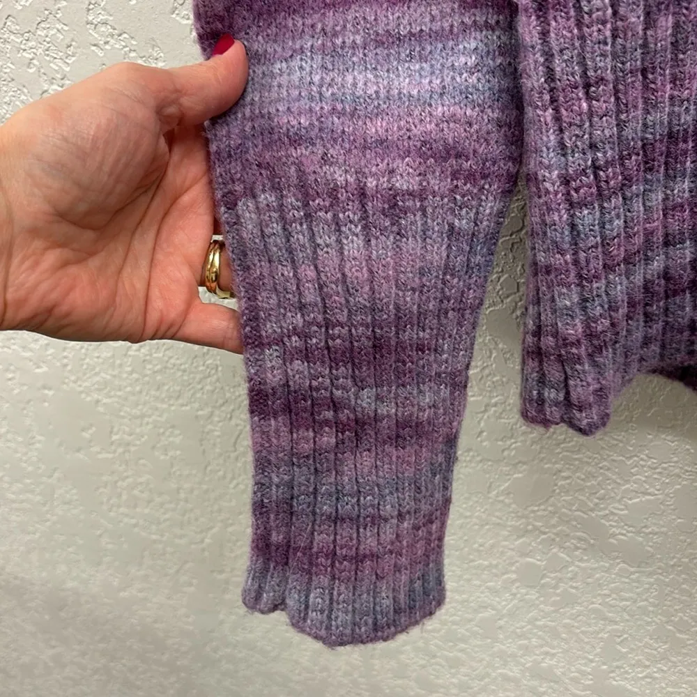 Columbia Purple Wool Blend Crewneck Sweater Small - Image 5