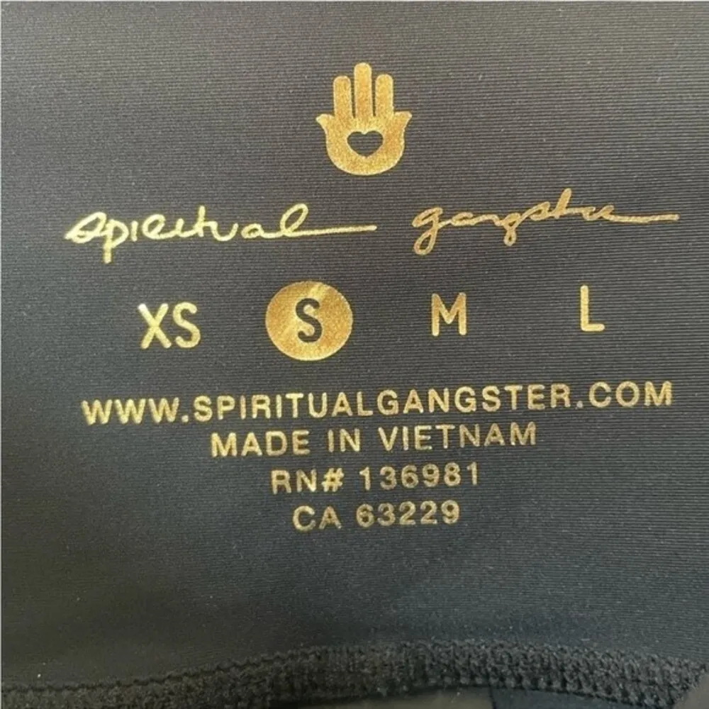 Spiritual Gangster Rainbow Strip Bike Shorts - Image 13