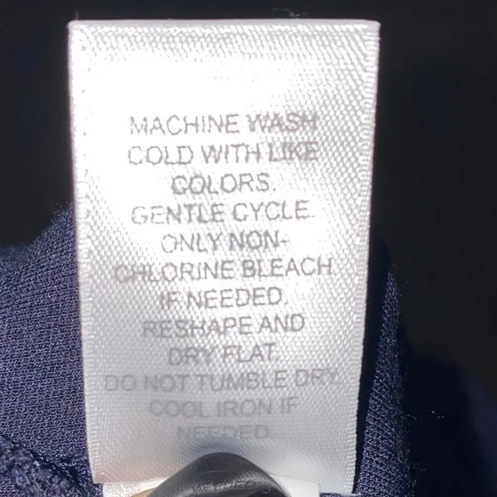 J. Jill Wearever Collection Navy Blue High Rise Wide Leg Crop Pull-On Pants SP - Image 6