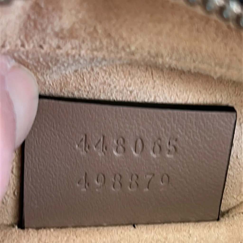 Gucci GG Marmont Mini Shoulder Bag Dusty Pink Gold Hardware # 448065DTD1T5729 - Image 13