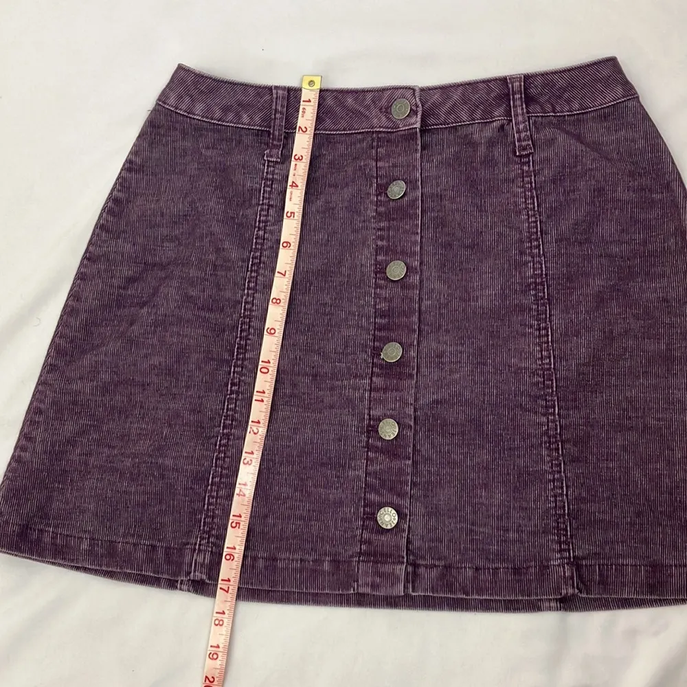 Cello Jeans purple corduroy mini skirt womans skirt large - Image 4