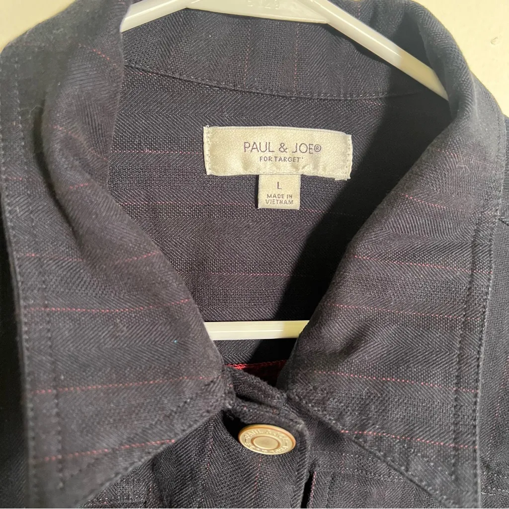 Paul & Joe for Target Navy Blue Jacket L Size L - Image 9