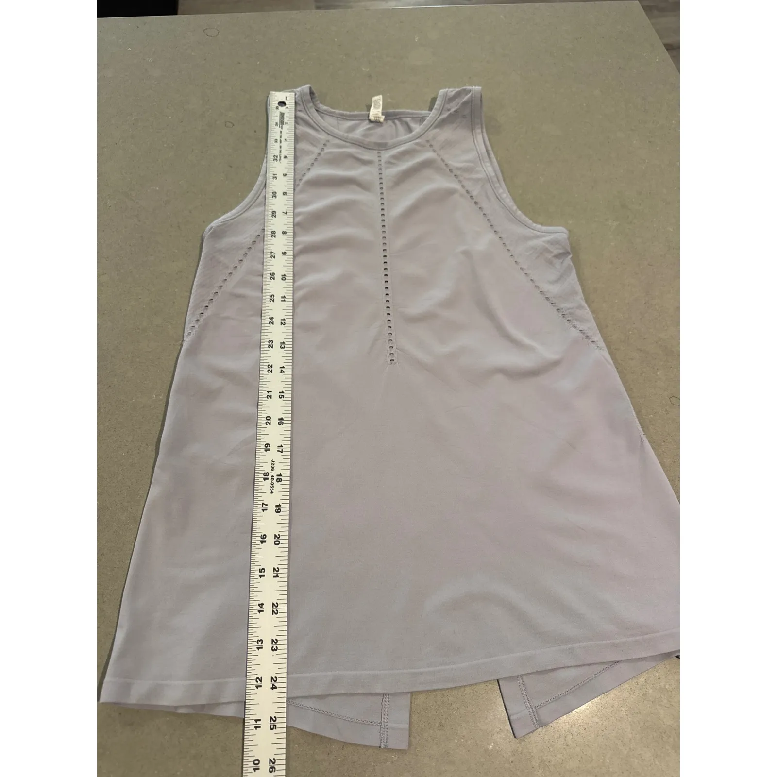 Athleta Women's XS Sleeveless Gray Workout Tank Top Open‎ Back Activewear - Image 2