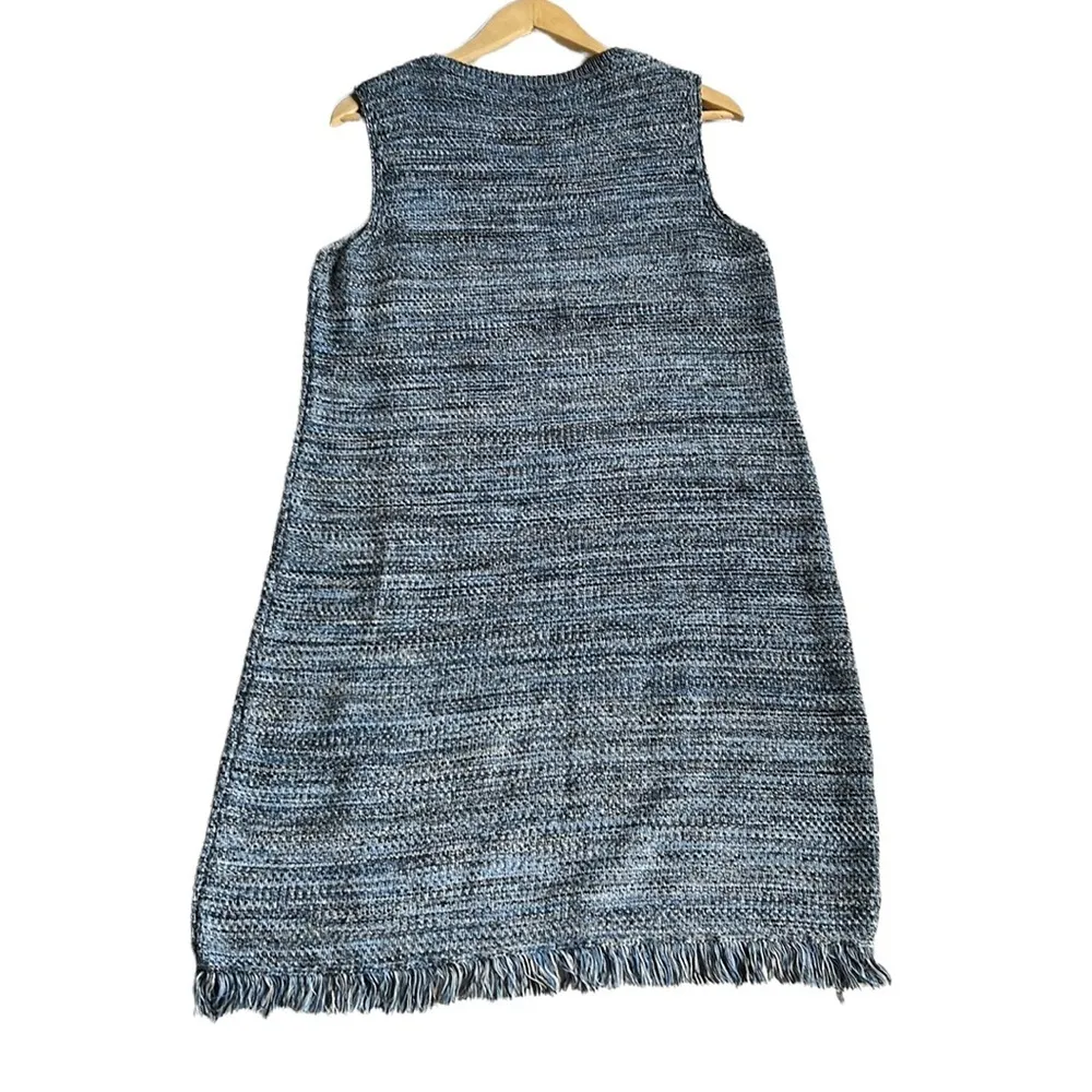 Anthropologie Holding Horses Fringed Knitted Sweater Dress Size Medium - Image 7