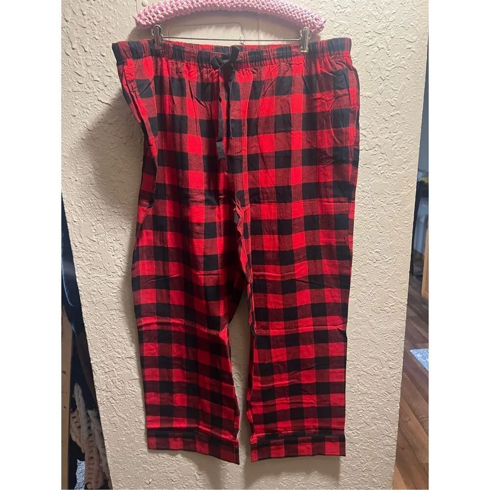 Wondershop At Target Red And Black Plaid Pajama Set Woman’s 2X NEW Size XXL - Image 8