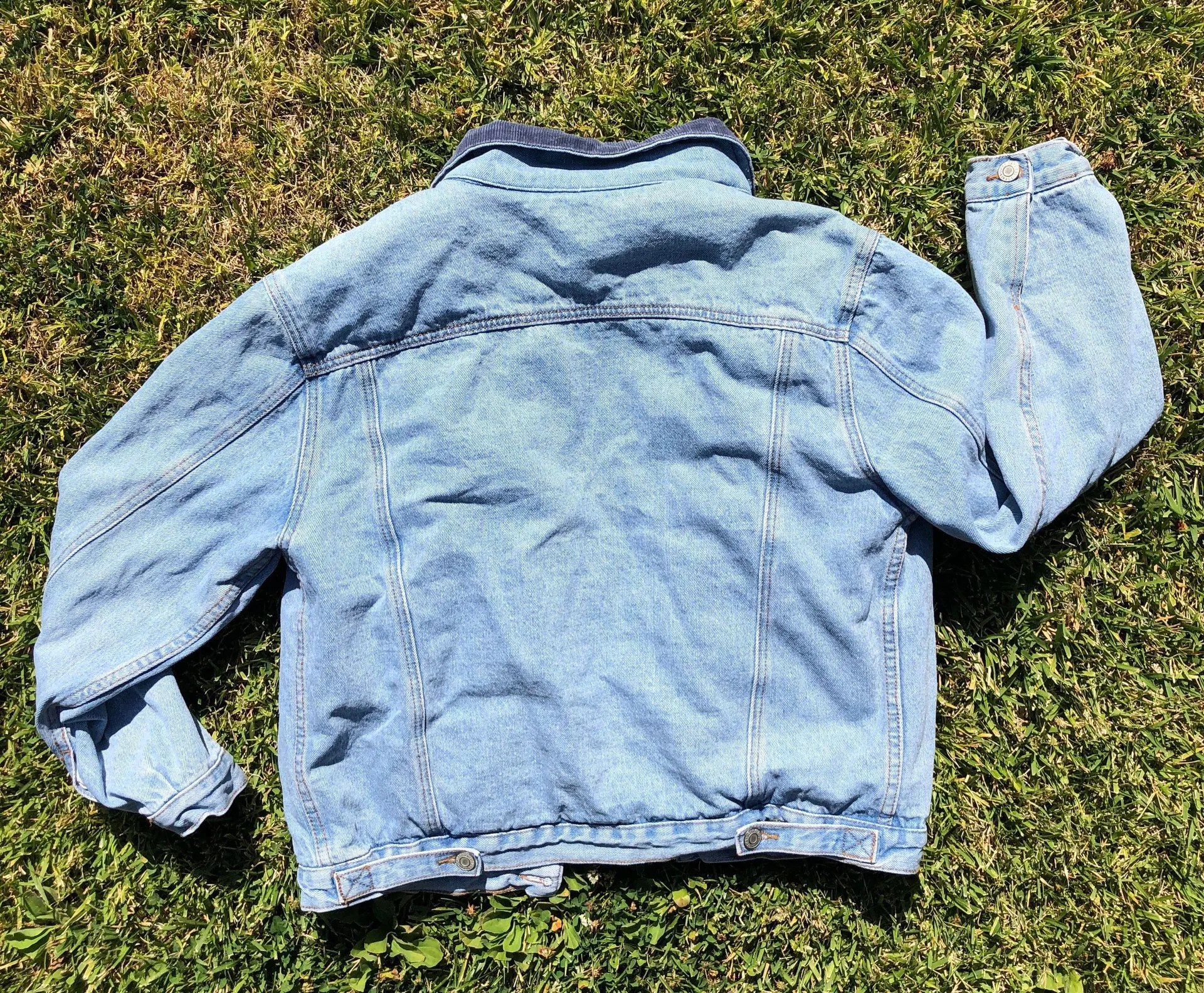 Shaine Corduroy Collar Blue Denim Jacket SOLD OUT EVERYWHERE! - Image 7