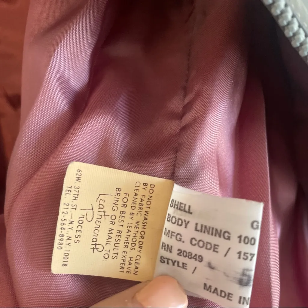 COMINT Genuine Leather Jacket Made in Argentina Size 9/10 Gray Vintage 1980s - Image 10