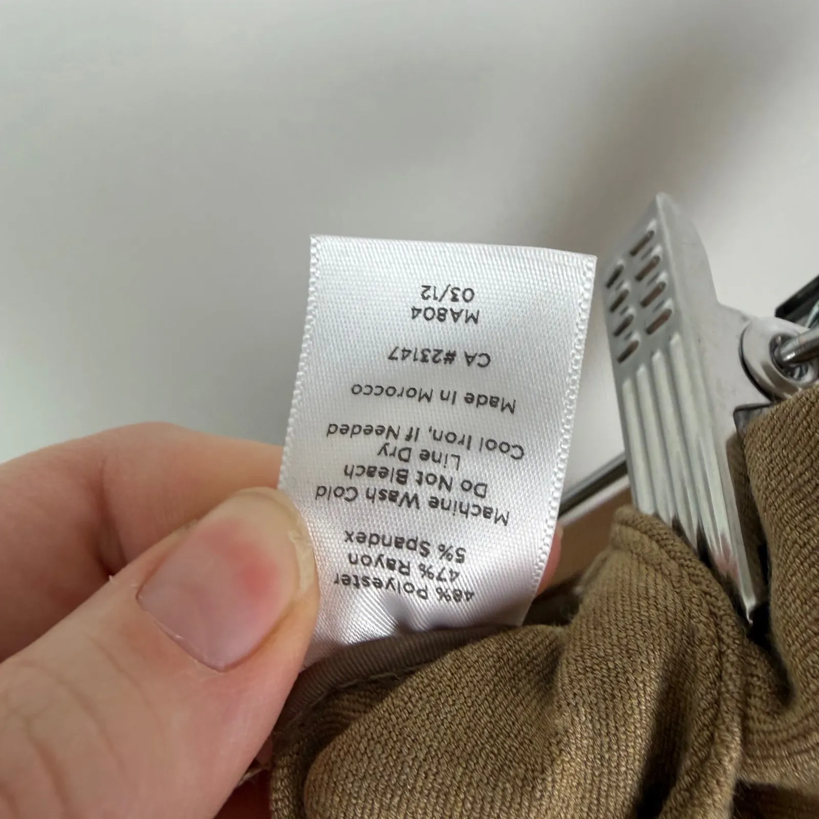 Talbots Heritage Pants Size 10L Brown Trousers Straight Leg Office Career Work - Image 6