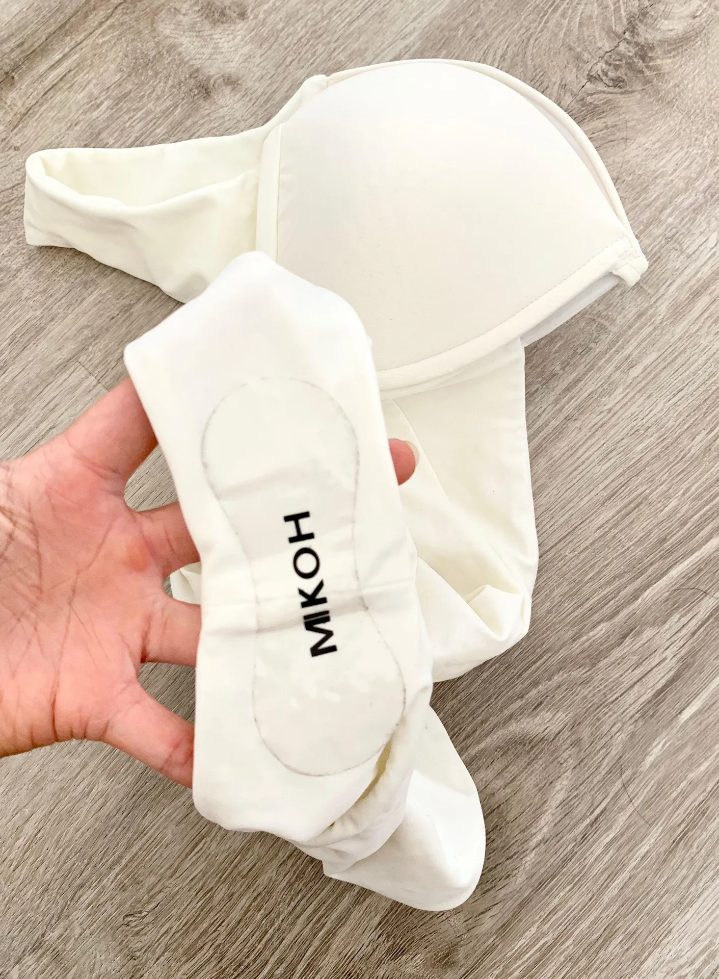 NWOT  White Cut Out One Piece Bikini M - Image 7