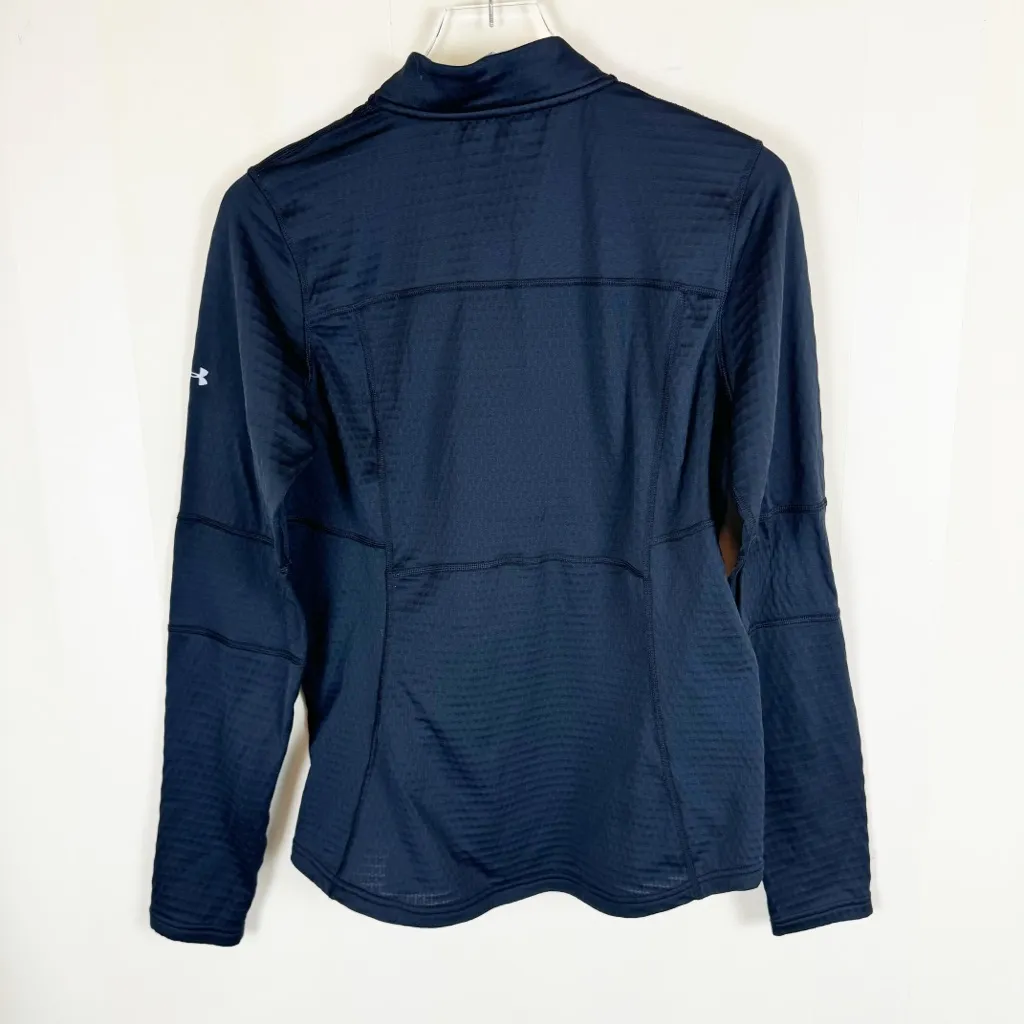 Under Armour Half Zip Qualifier Top Size Large Black - Image 3
