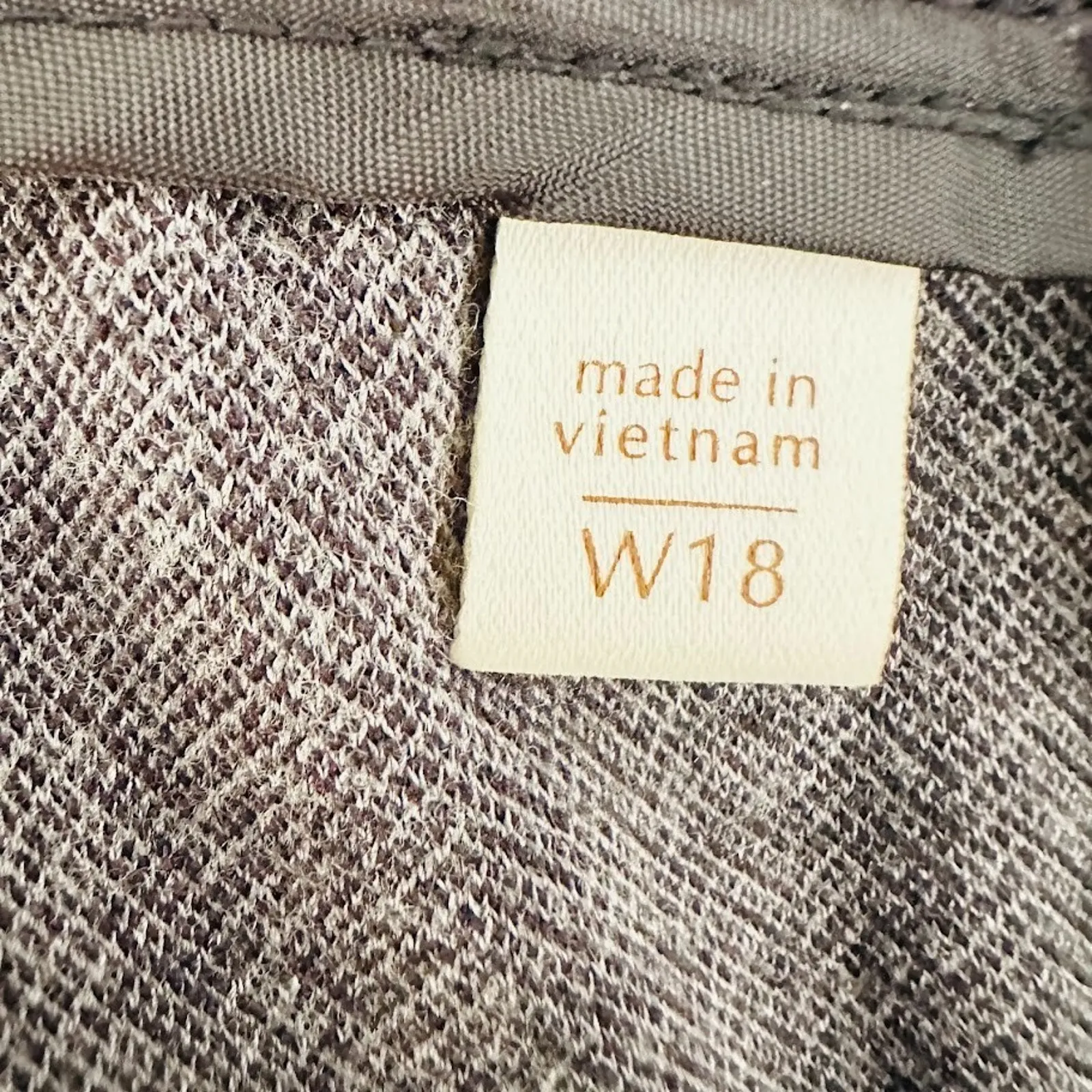 Coldwater Creek Womens Pants Menswear Ponte Trouser Knit Herringbone Grey W18 - Image 6