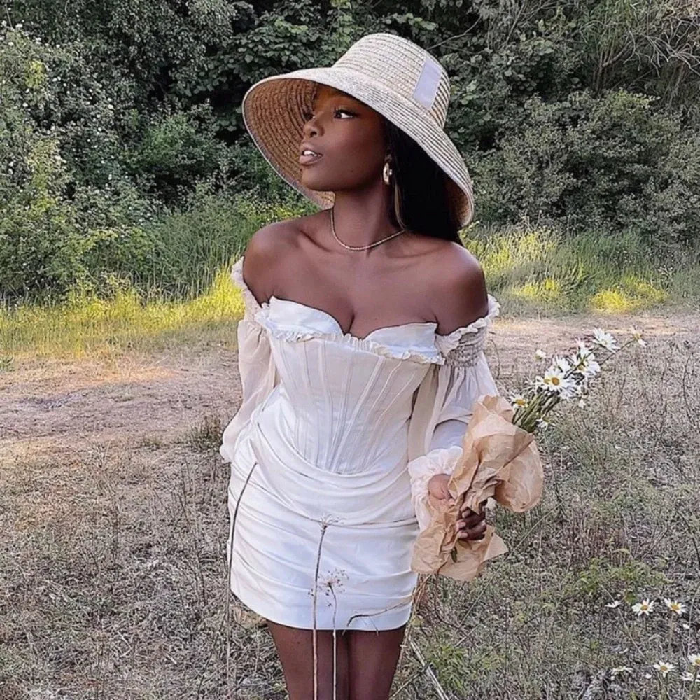 House of CB 'Beau' Ivory Draped Corset Dress NWOT‎ size L - Image 16