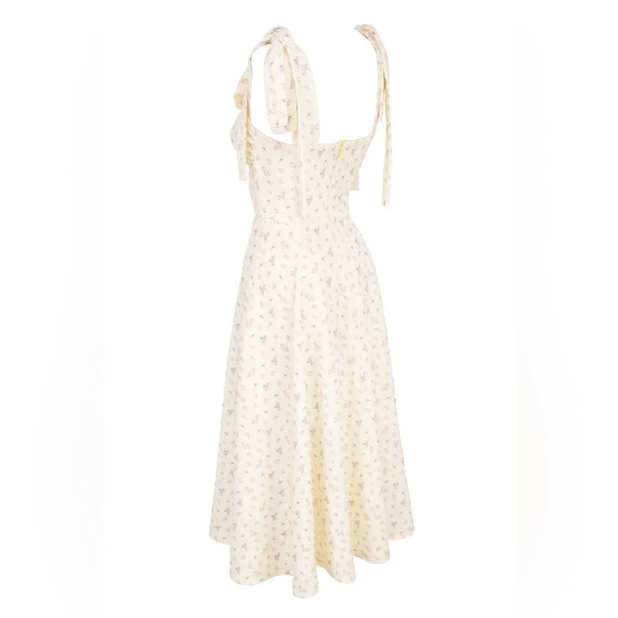 House of CB Alicia Cream Floral Maxi Dress - Image 5