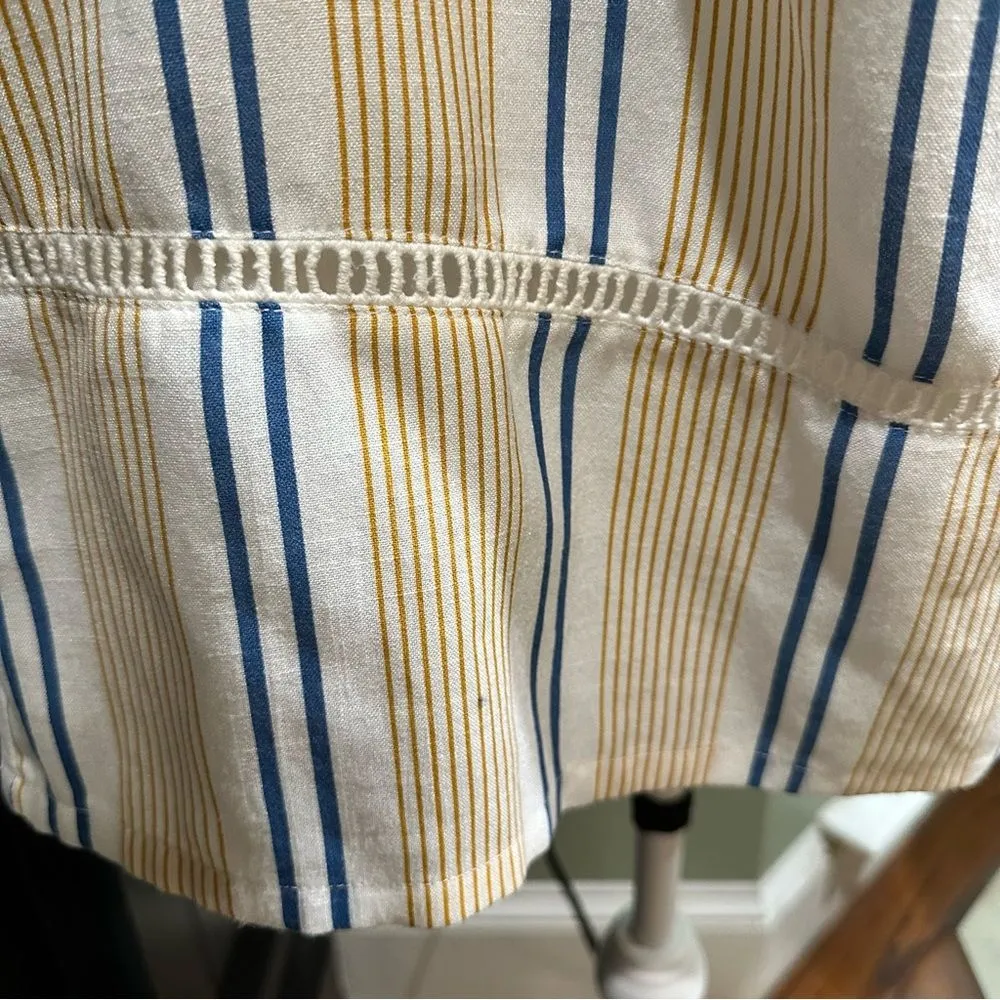 J.O.A | Los Angeles Striped Off The Shoulder Dress Size M - Image 5