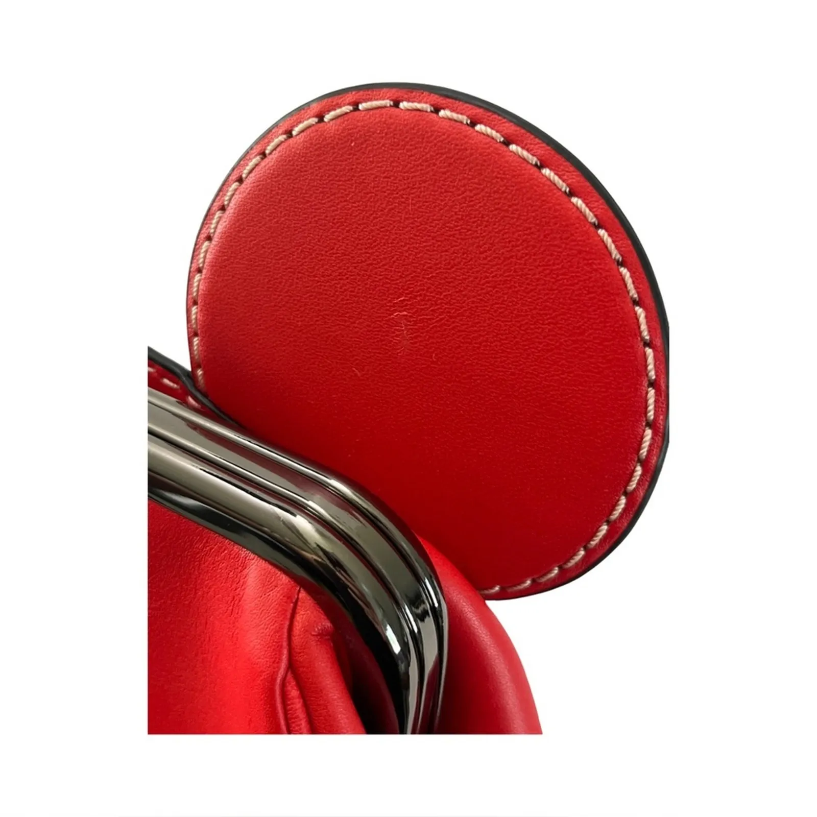 Coach x Disney Mickey Mouse Red Leather Kisslock Wristlet Limited Edition - Image 14