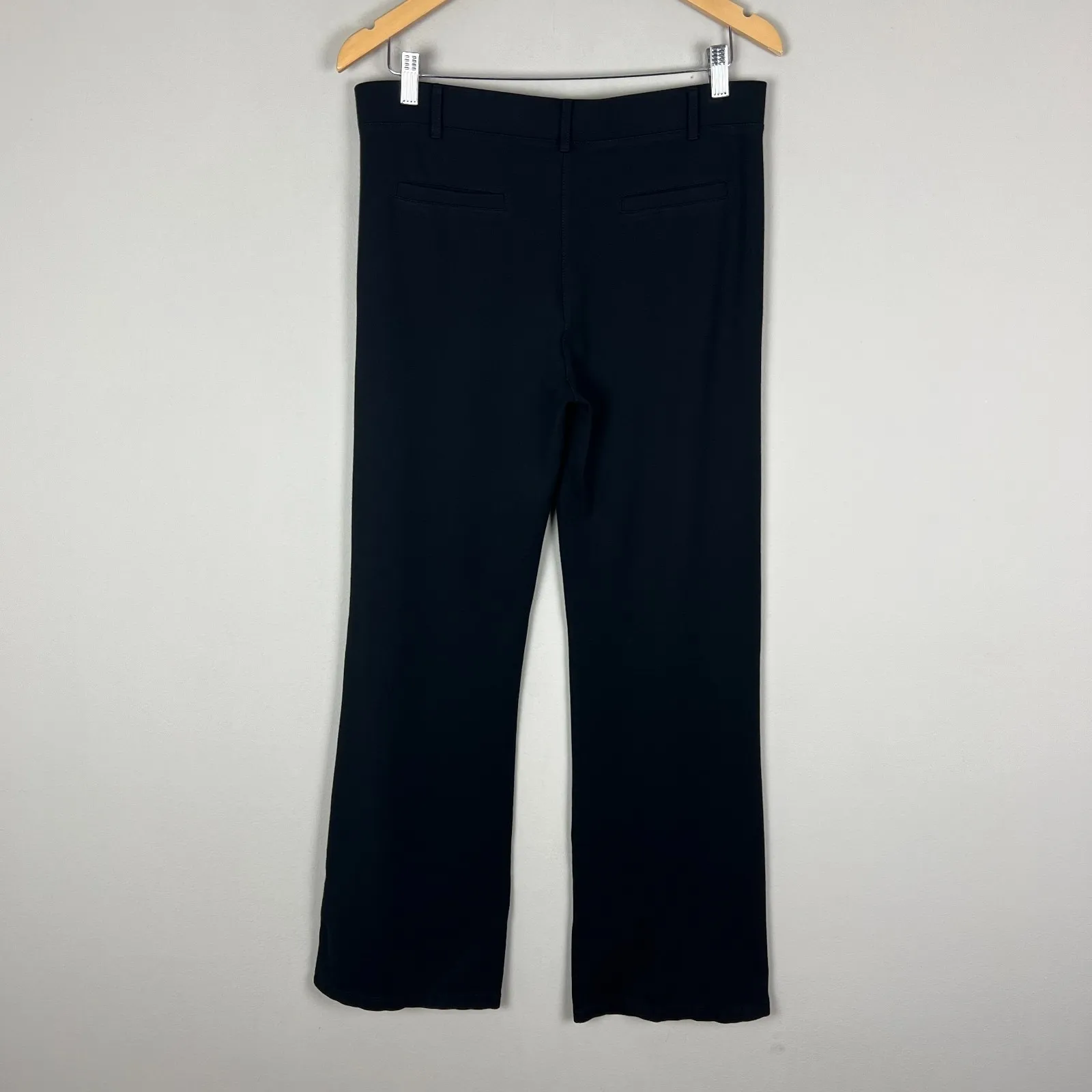 Betabrand Straight Leg Classic Dress Yoga Pant Womens Large Black Office Preppy - Image 3