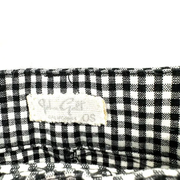 John Galt one size fits most/all black white gingham‎ print plaid mini skirt - Image 3