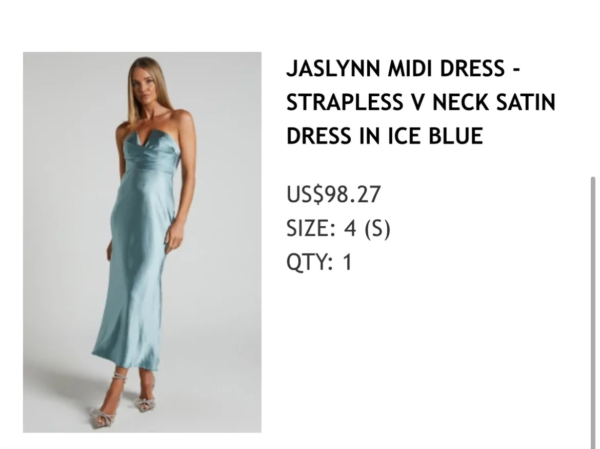 Showpo Blue Midi Dress - Image 2