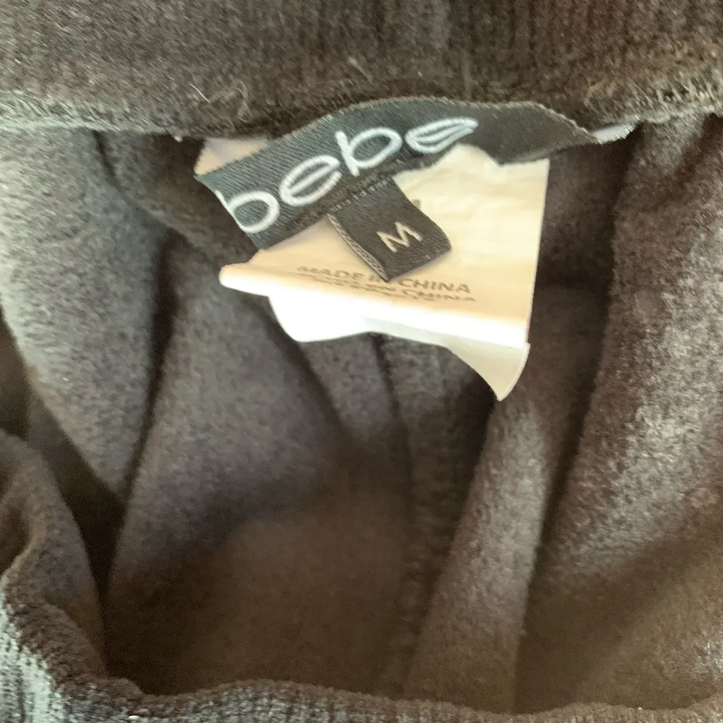 Bebe Sweatpants Vintage Pants Bottoms Black Women Size Medium Active - Image 5