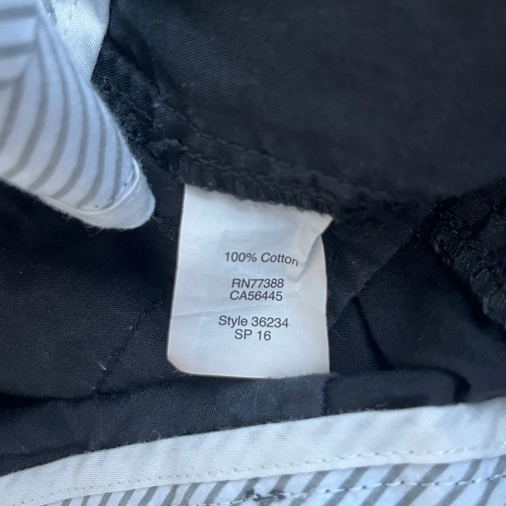 J. Crew Factory Cotton Chino Broken-In Shorts in Black Women’s Size 6 - Image 5