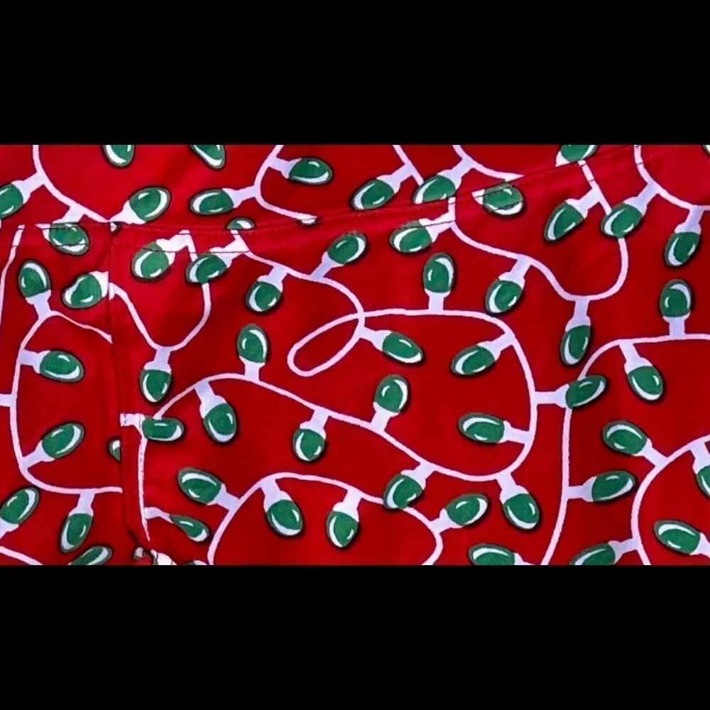 Tipsy Elves Womens Christmas String Light Leggings Size Medium Spandex Blend - Image 5