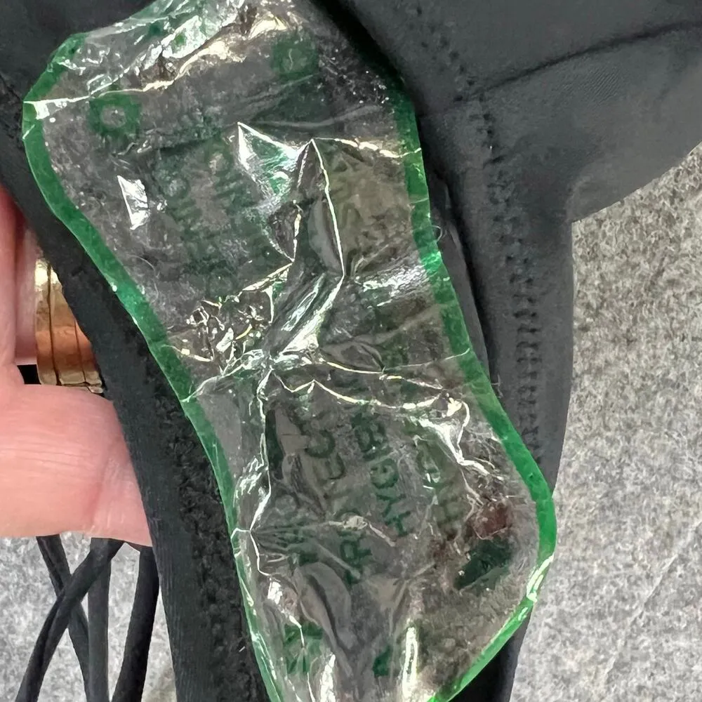 Buffbunny Shark Bite One Piece Swimsuit Womens XS Black Strappy Cheeky Beach NEW - Image 8