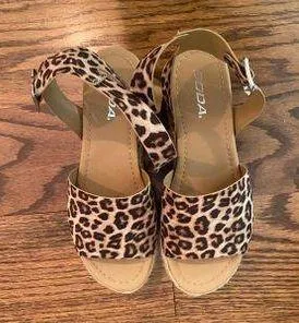 Cheetah Platform Sandals Multi Size 7.5 - Image 4
