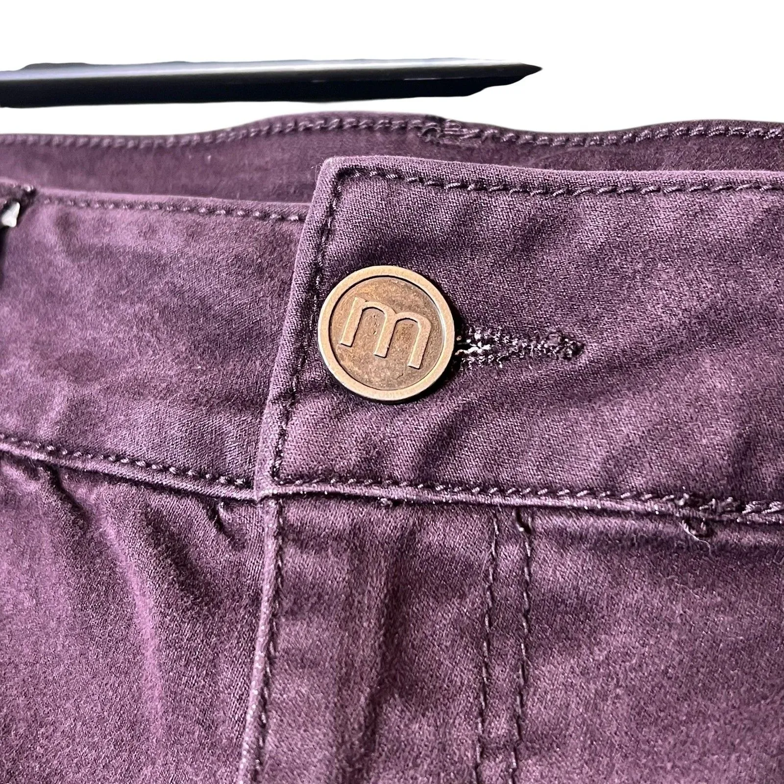 Maurices Jeans Womens Small Purple Skinny Stretch Pants Mid Rise Plum Jeggings - Image 8