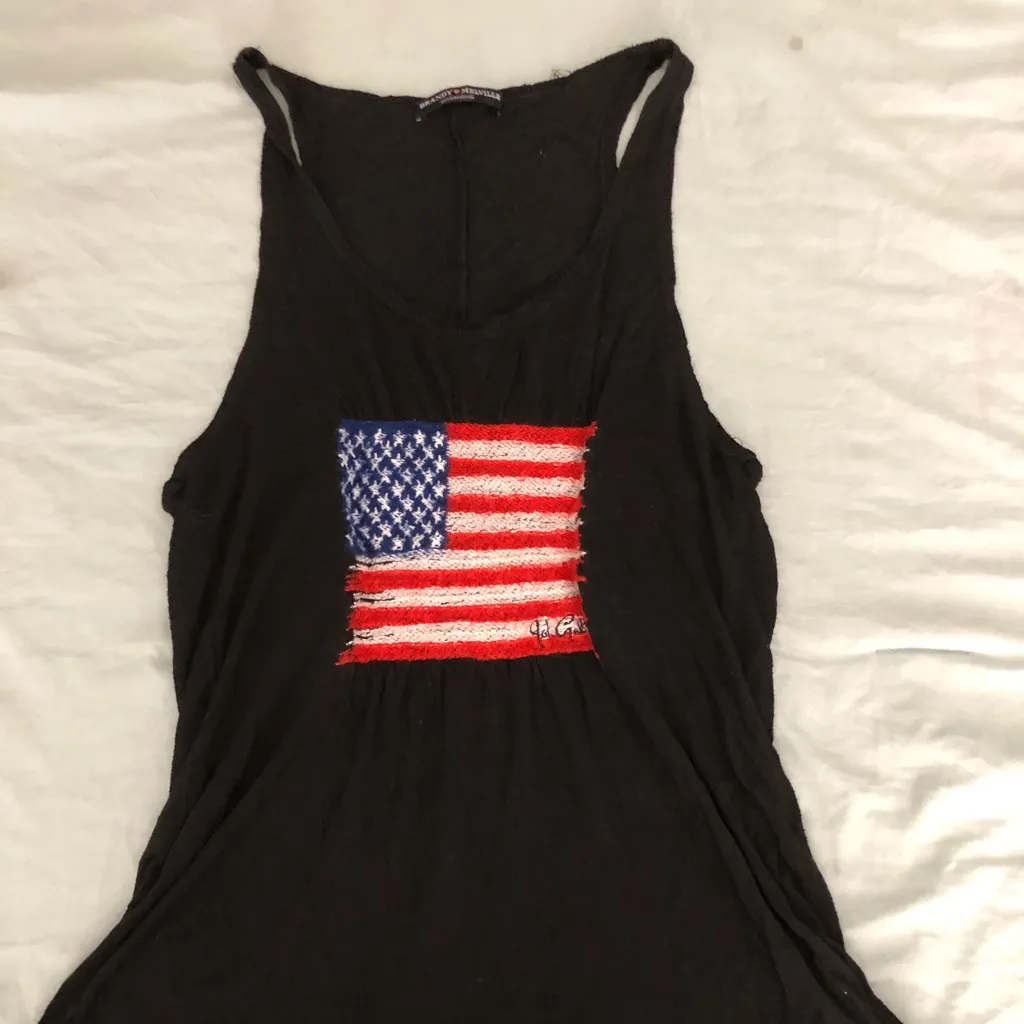 Brandy Melville  John Galt Ameri flag graphic tank‎ - Image 2