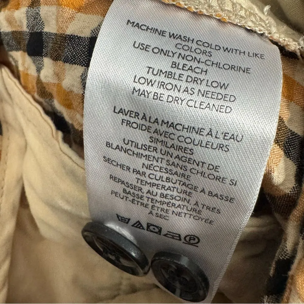 Anthropologie Maeve High-Rise Seersucker Trousers size 2 - Image 8