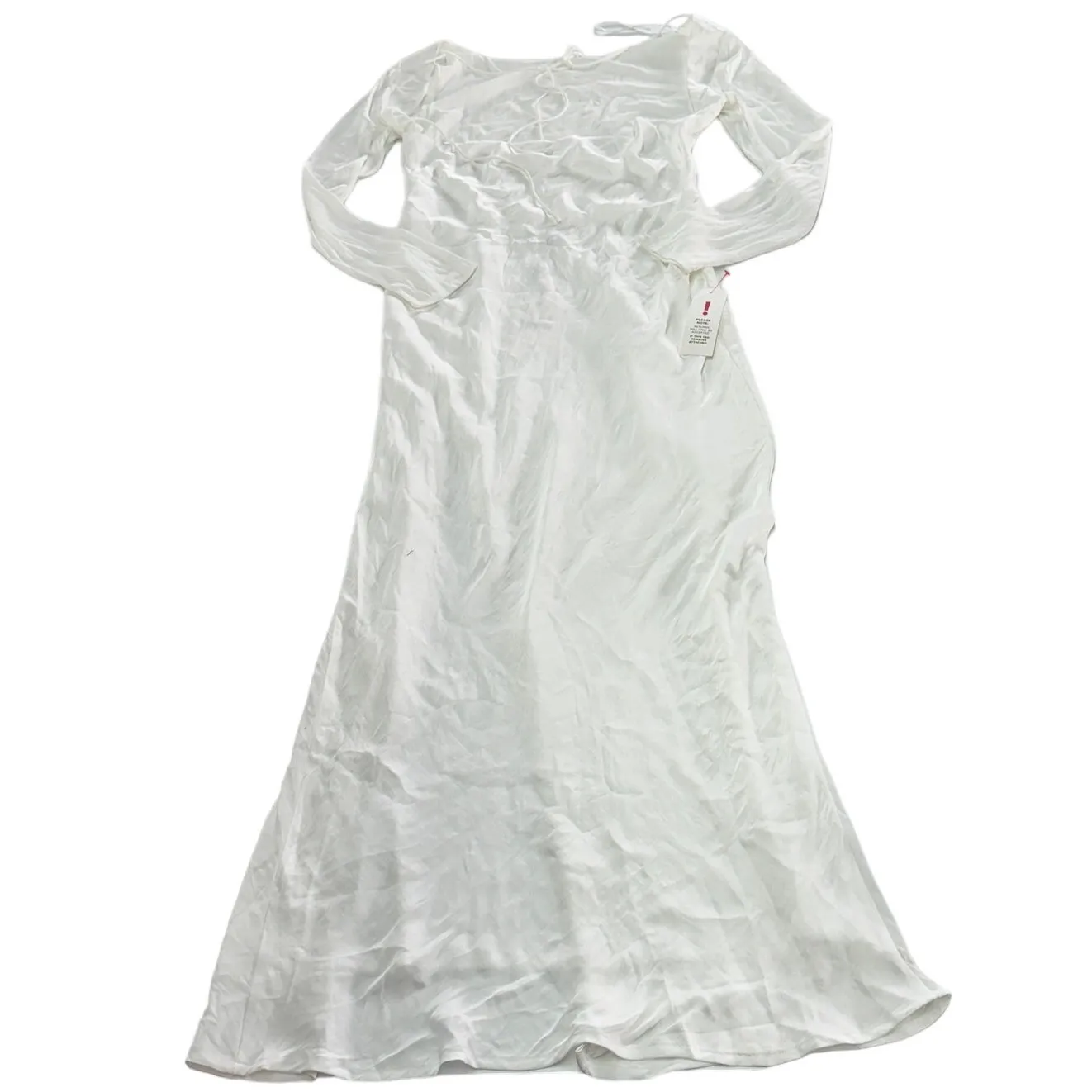 Bardot Dress Womens 6 White‎ River Bias Draped Open Back Side Slit - Image 5