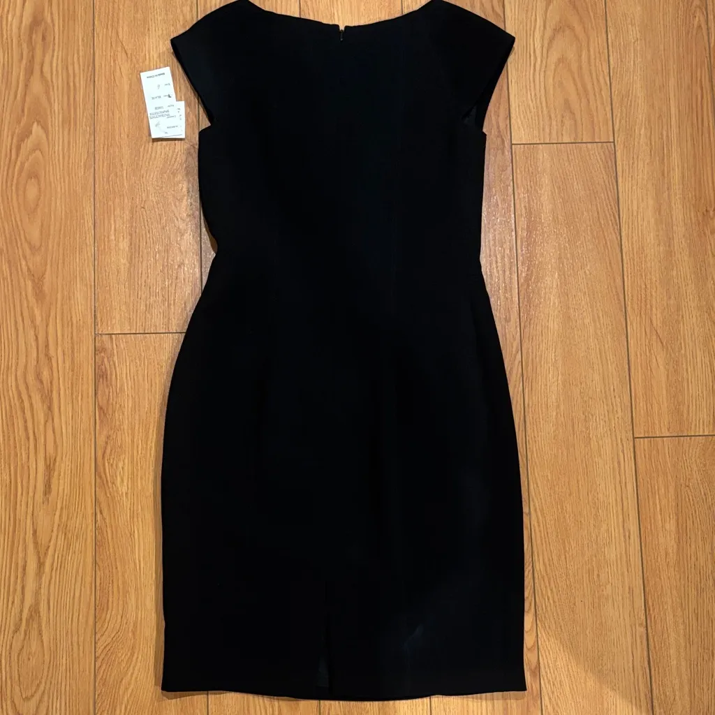 Chetta B Black Mini Dress with Silver Accent - Image 2