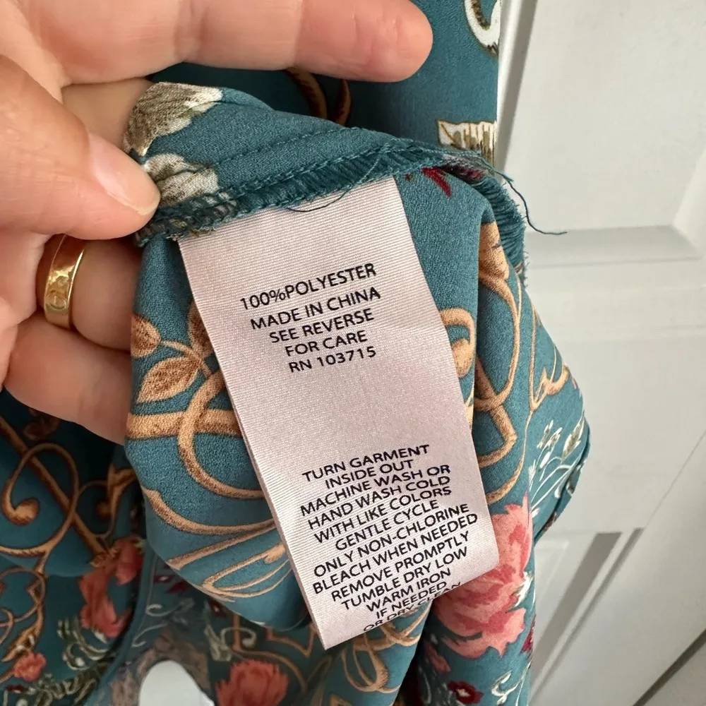 Nanette Lepore Green Pleated Smocked Dress - Image 3