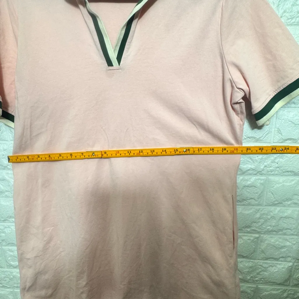 Tuckernuck Pink Polo Dress XXL — Pink & Green Trim, Side Pockets, Casual - Image 5