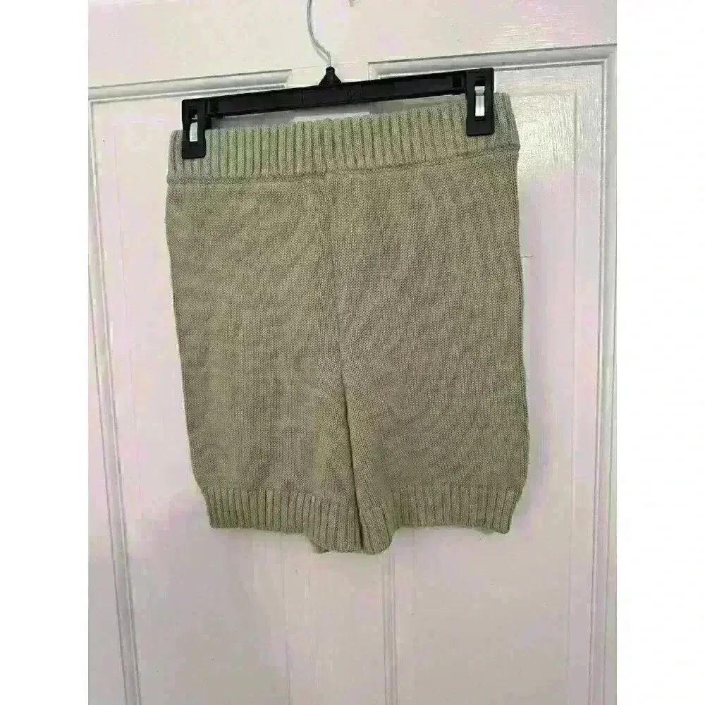 Charlie Holiday Anthropologie Green Knit Blanche Shorts size 4‎ NWT - Image 3
