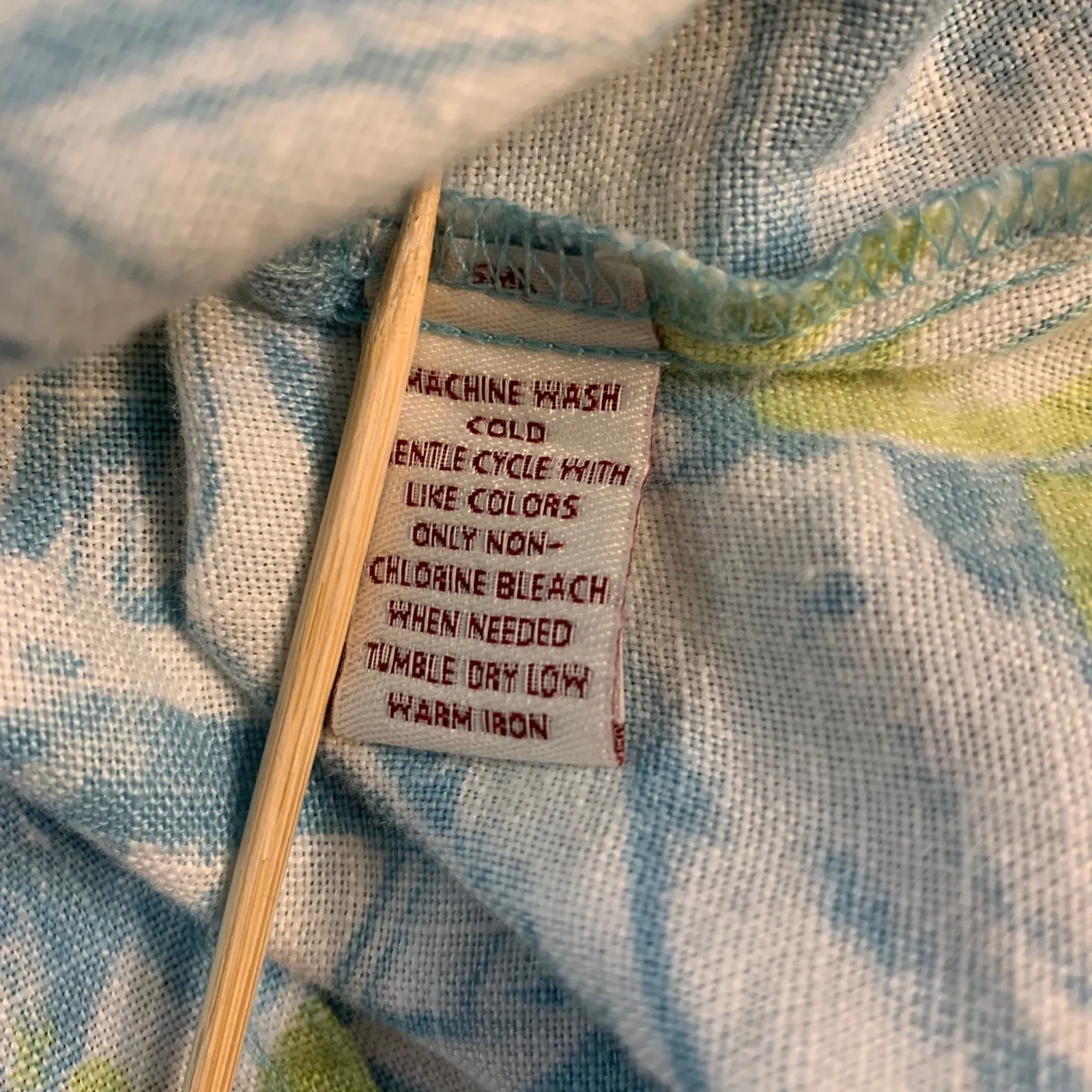 Floral Cottagecore Linen Shirt 12 Tropical Cruise Button‎ Blouse JM Collection - Image 4