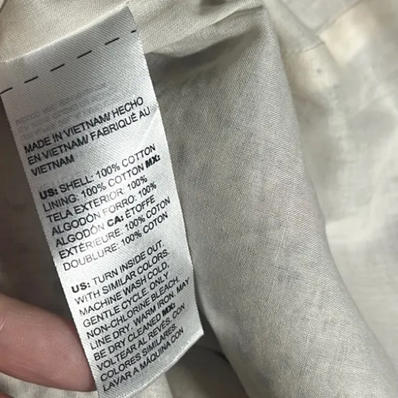 White House Black Market Peplum Eyelet‎ Floral Top | 6 - Image 6