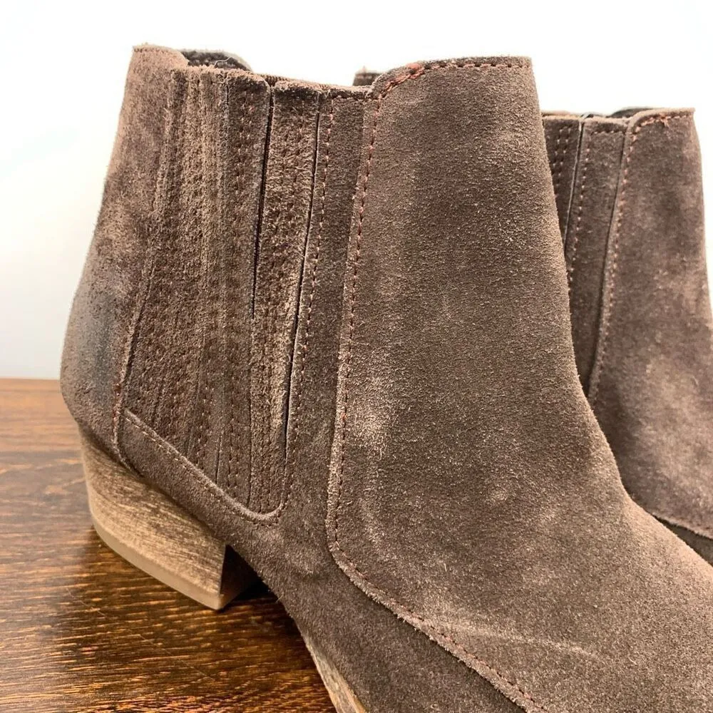 Charles By Charles David Women's Suede Leather Yale Ankle Bootie Brown Size 8.5 - Image 2