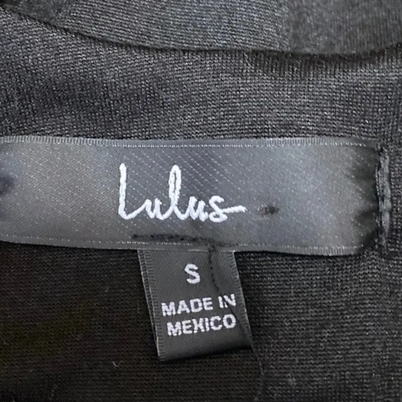 Lulus Black Sleeveless Tie Strap Open Back Cami Camisole Tank Bodysuit Top Sz S - Image 3