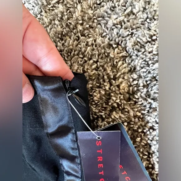 Ralph by Ralph‎ Lauren NWT Wool Tuxedo Black Mini Skirt Satin Stripes Size 2 - Image 7