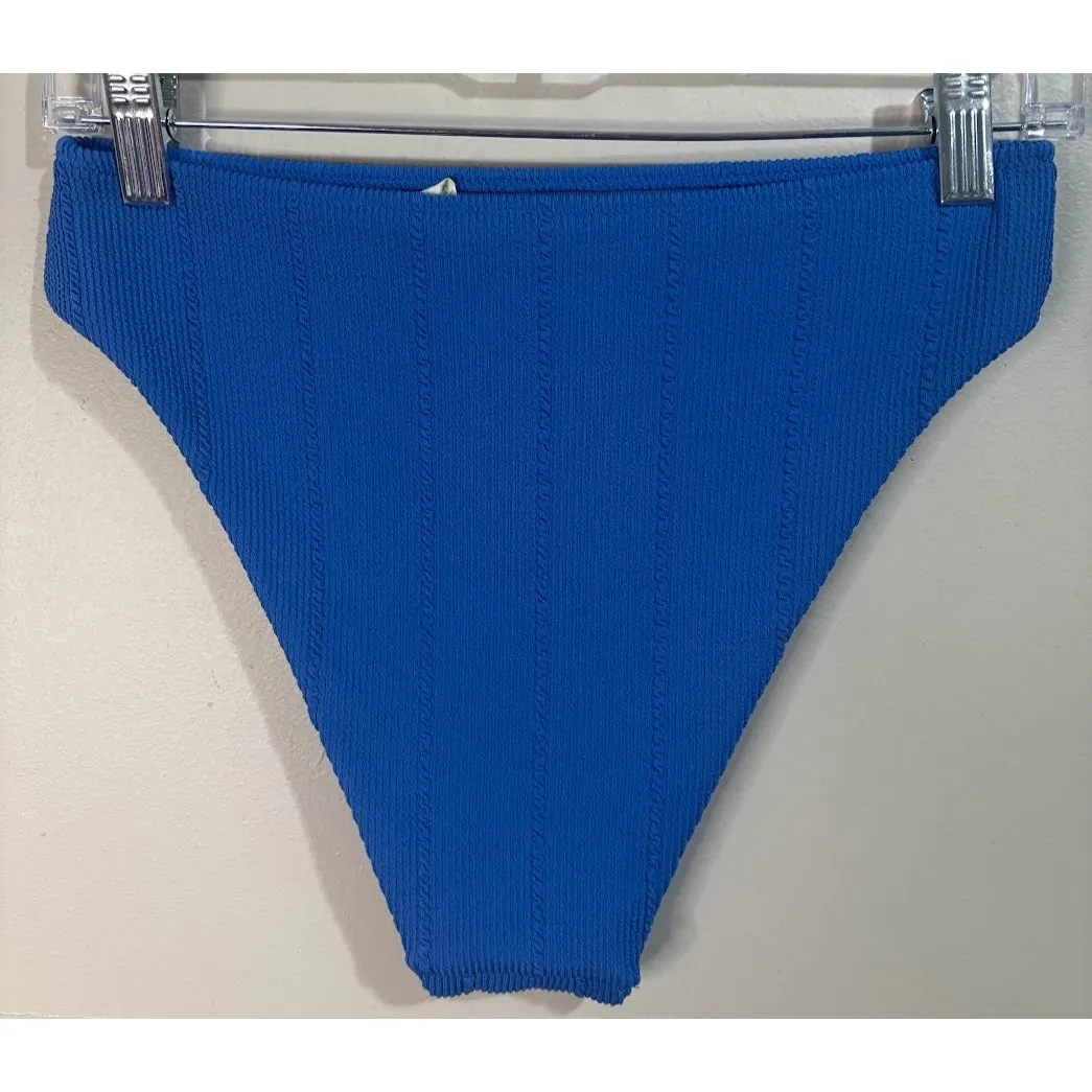 Aerie Blue Bikini Small Top and Medium High Cut Bottom S/M - Image 6