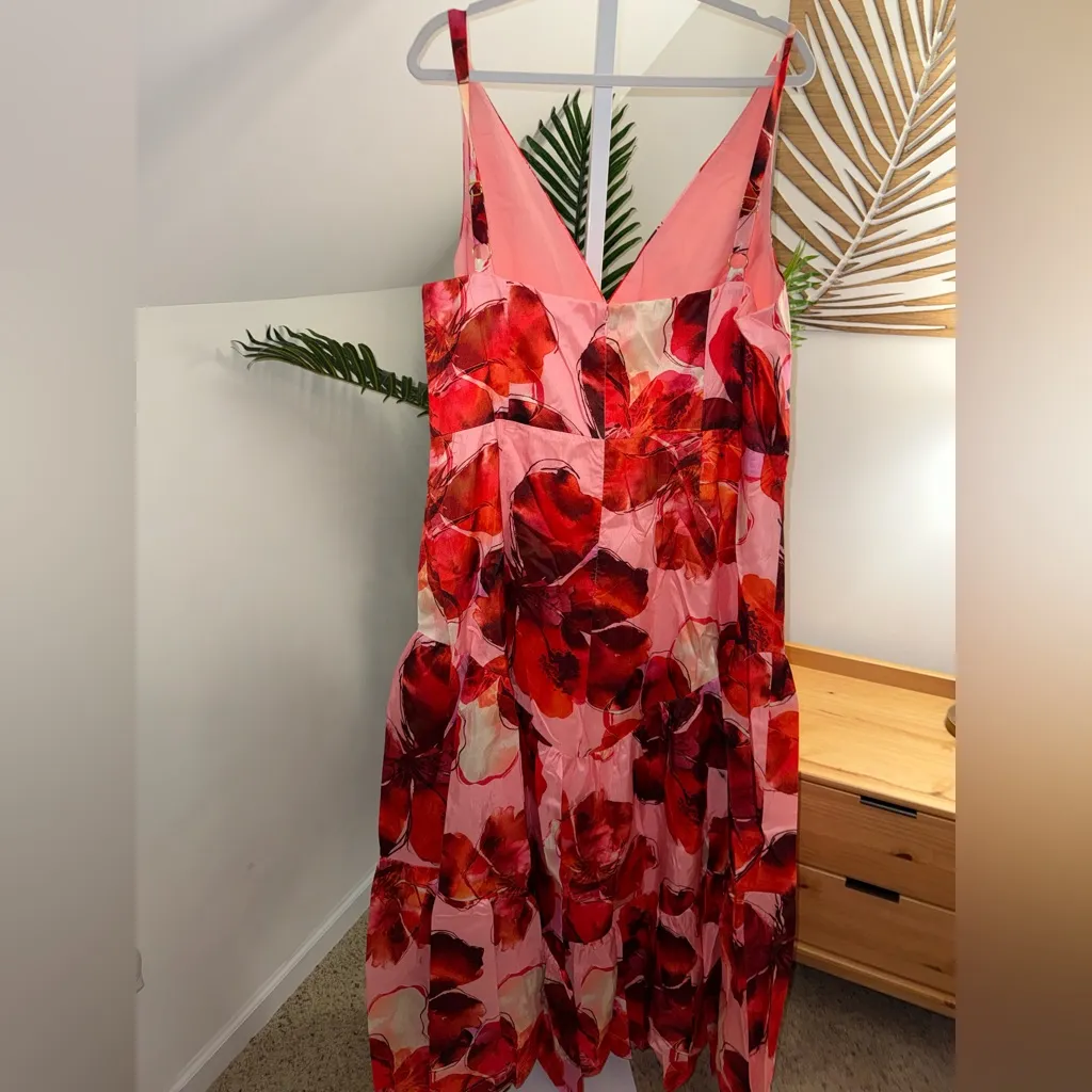 Anthropologie 20W Hutch Arden Sleeveless Tiered‎ Floral A-Line Maxi Dress - Image 7